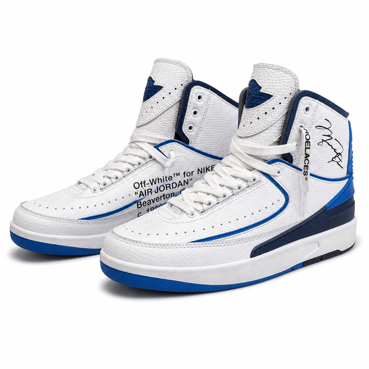 Nike Air Jordan 2 Retro Melo White/Blue | جردن ۲ ملو سفید آبی