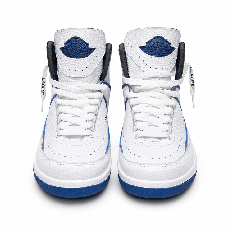 Nike Air Jordan 2 Retro Melo White/Blue | جردن ۲ ملو سفید آبی