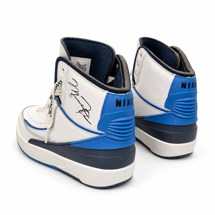 Nike Air Jordan 2 Retro Melo White/Blue | جردن ۲ ملو سفید آبی
