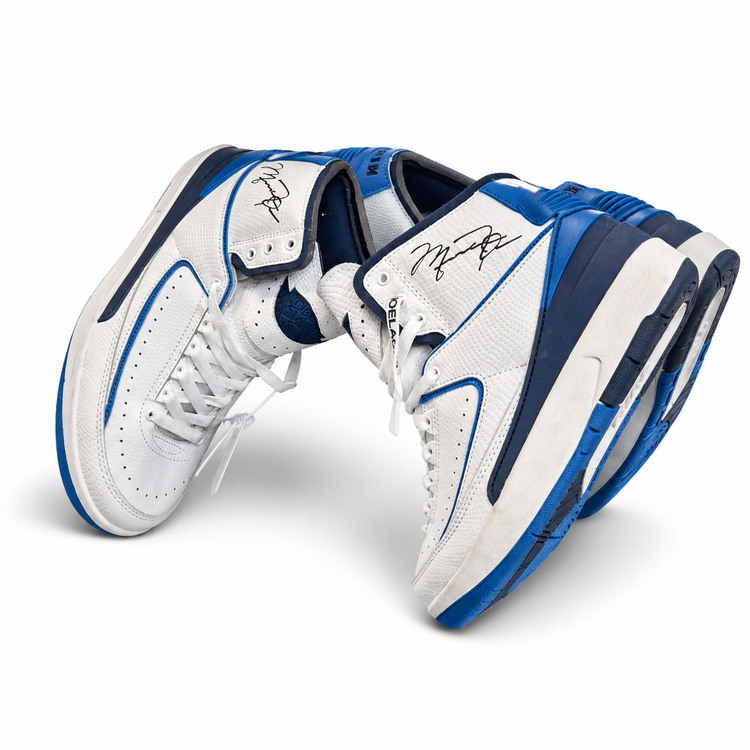 Nike Air Jordan 2 Retro Melo White/Blue | جردن ۲ ملو سفید آبی